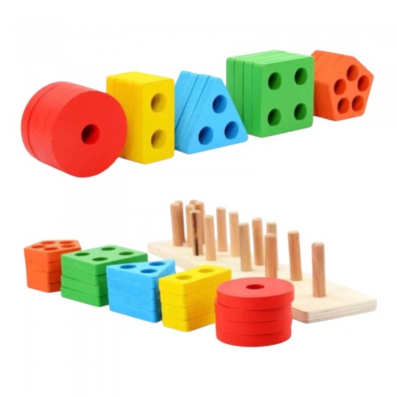 Geometrik Ahşap Bultak
