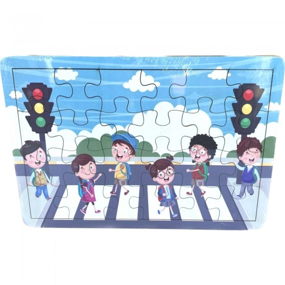 Puzzle Yaya Geçidi Ahşap
