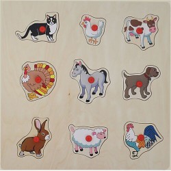 Evcil Hayvanlar Puzzle (30x30 cm)