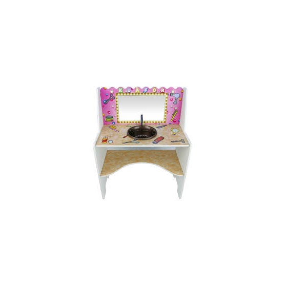 Anaokulu Ahşap Mini Kuaför Köşesi